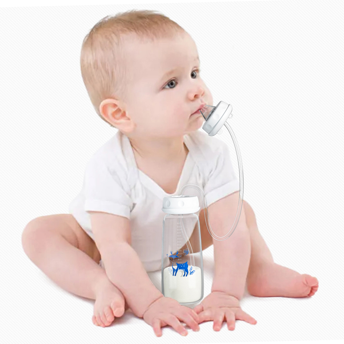 2022 оптовая продажа, мягкая детская бутылочка с широким горлом, без БФА, прозрачные экологически чистые детские бутылочки без рук