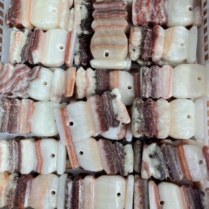 Wholesale Natural <strong>Jade</strong> Polished Pork <strong>Stone</strong> Caving with Hole Marble Meat Crystal Craft for Decoration &amp; Gift - Product Image 3