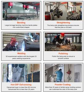 SLOER özel konik konik galvanizli çift tek Arms 4m 5m 6m 7m 8m 9m 10m 11m 12m fener direği sokak ışık direği - Product Image 2