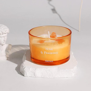 Macaron Color Soy Wax Scented <b>Candle</b> Gift Set Cute Crystal Cup Aromatherapy Creative Wedding Souvenir Gift - Product Image 4