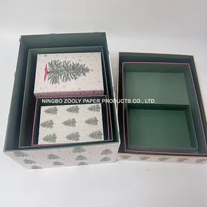 Gold foil paper Christmas holiday <b>wedding</b> gift <b>box</b>, cosmetics, toys, games, packaging <b>box</b>, customizable according to demand - Product Image 3