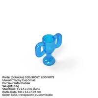 Gobricks GDS-90057 Compatible MOC Bricks Sports Award Building Block Stadium Scene Parts Equipment Trophy Cup Small 10172 536535