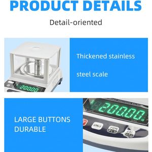 <span class=keywords><strong>Balance</strong></span> analytique électronique de précision de haute qualité <span class=keywords><strong>0</strong></span>.001g professionnel <span class=keywords><strong>0</strong></span>.1g <span class=keywords><strong>0</strong></span>.01g bijoux or <span class=keywords><strong>balance</strong></span> de pesée numérique - Product Image 5