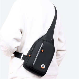 Bolso de Pecho para Hombre, Estilo Casual, Deportivo, de Tela Oxford Negra, para Teléfono, Primavera 2025 - Product Image 3