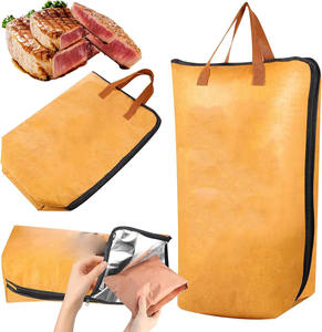 Premium Quality Reusable Tyvek 5-Layer Khakhi Insulated Meat Resting Bag BBQ Blanket for Large Brisket <b>Christmas</b> Gifts - Product Image 1