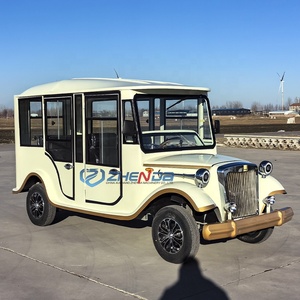 Black Classic Electric Sightseeing Car New Design Special Transportation - Product Image 5