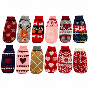 Suéteres para Perros y Gatos al por Mayor, Transpirables, Elásticos, Cómodos, con Estampado Personalizado, <span class=keywords><strong>de</strong></span> Alta Calidad, Tejidos <span class=keywords><strong>de</strong></span> Lujo, 100% Acrílico, para Festividades - Product Image 2