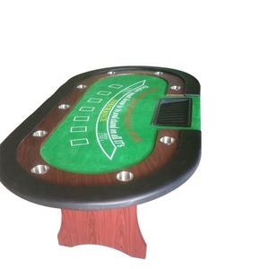 Mesa de póker de 10 asientos, 84 pulgadas, <span class=keywords><strong>casino</strong></span> con escritorio ovalado para entretenimiento - Product Image 2