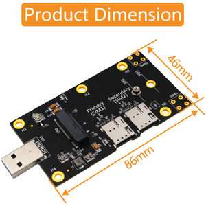 Modulo 5G 4G LTE NGFF <span class=keywords><strong>M</strong></span>.<span class=keywords><strong>2</strong></span> b-key key-b a USB 3.0 scheda Riser adattatore di segnale (doppio Slot Nano SIM) - Product Image 4