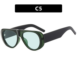 Lunettes de soleil rectangulaires rétro à monture complète UV400 pour femmes, protection solaire, lunettes de soleil tendance - Product Image 4
