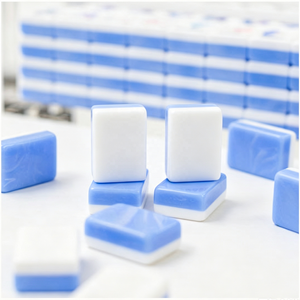 Juego de Mesa Funky Trade Personalizado con Fichas de Mahjong Azules y Burbujas Grabadas en Acrílico, Regalo para <span class=keywords><strong>Casino</strong></span>, Entretenimiento para Adultos - Product Image 1