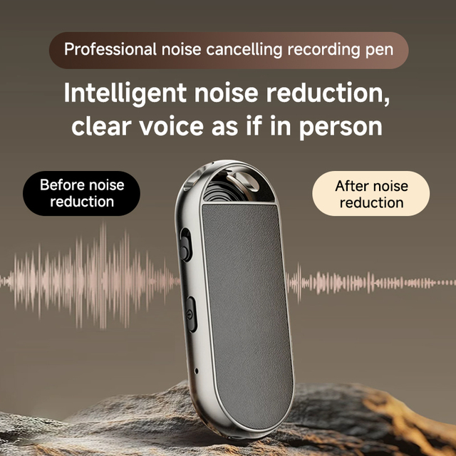 32G/64G L23 Micro Keychain Digital Voice Recorder WAV Audio Format USB Connector 0.5-inch Display Long Working Time Hidden Spy