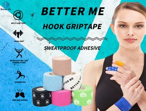 Phòng tập thể dục & hook Grip Tape-ngón tay cái chéo đào tạo, cử tạ, thể dục dụng cụ co giãn dính thể thao Cử Tạ băng - Product Image 6