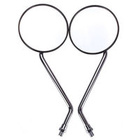 Sekrup Motorcross Baru M10 Baja Perak Kaca Spion Motor Ural CJK750 Spion Samping 10mm Orthodontik (searah jarum jam)