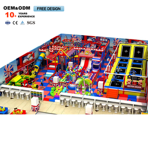 Soft Play Entertainment Equipment Climbing Amusement Basketball Frames for Children Indoor <b>Trampoline</b> Park - Product Image 1