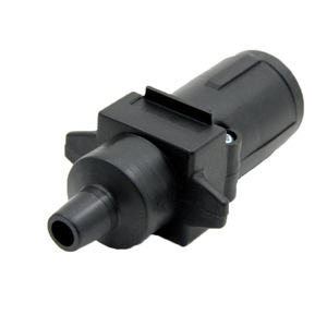 7 Pin Trailer <b>Plug</b> <b>Adapter</b> Round Connector For Caravan And Taillight Signal 12 V Plastic With Standard Grounding - Product Image 3