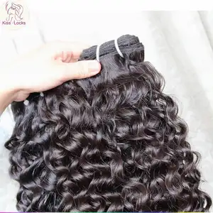 natural color unprocessed human hair curly wave burmese deep wavy curly kiss locks