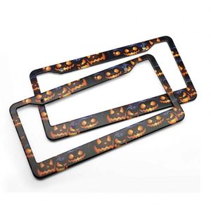 Factory Direct Sales Halloween <b>Frame</b> Custom Design Aluminum Alloy <b>License</b> Plate Holder for Usa Cars Decoration - Product Image 1