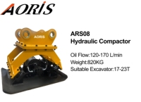 Compacteur de sol vibrant hydraulique robuste pour excavatrices 320/PC200/920E/EC200D