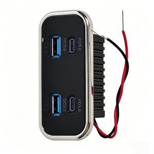 <span class=keywords><strong>Cargador</strong></span> <span class=keywords><strong>USB</strong></span> de 18W <span class=keywords><strong>USB</strong></span>-A y <span class=keywords><strong>20W</strong></span> Tipo <span class=keywords><strong>C</strong></span> 12V 24V de Montaje Empotrado para Coche, Camper, Camión, RV - Toma de Corriente de Carga Rápida - Product Image 4