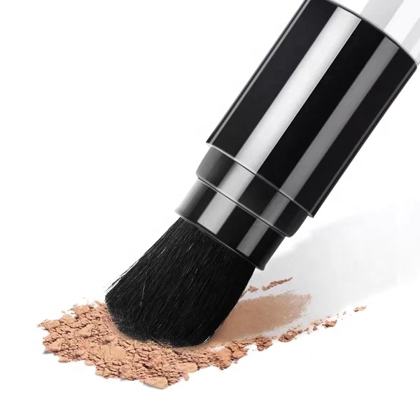 powder jar with brush dispenser