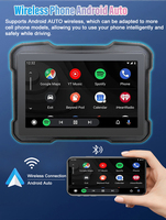 Pantalla Táctil Inalámbrica de 5 Pulgadas con Bluetooth, Resistente al Agua IP65, Carplay, Android Auto, Mirror Link, Navegador GPS con Mapas Mundiales para
