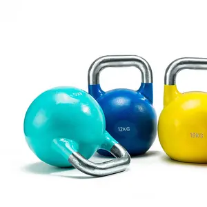 Kettlebell da competizione in acciaio kettlebell da competizione colorato per palestra