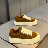 Chaussures pour hommes 2026 – Nouveauté automne – Baskets polyvalentes en PU tendance, antidérapantes, à motif pied-de-poule, à lacets, style coréen, semelle épaisse