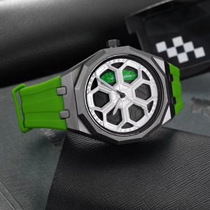 Reloj de Lujo Deportivo 3D Original para Hombre, Caja Octogonal de Aleación de 47 mm, Correa de Silicona, Esfera Analógica, Ecológico e Impermeable - Product Image 3