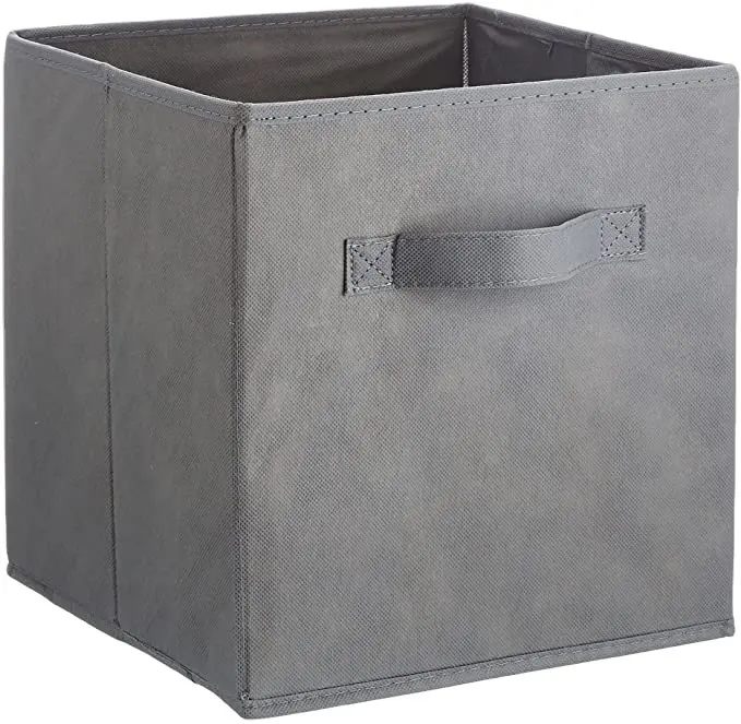 Basics Collapsible Fabric Storage Cubes Organizer with Handles