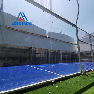 2026 AOHE Fábrica: Equipamiento de Pista de Pádel Panorámica Azul Súper Grande Personalizada para Exterior e Interior a Bajo Precio - Product Image 4