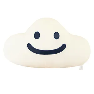Gift promotion cute Soft Plush Cartoon Cloud Children sleeping pillow smile face Home Decoration plush stuffed cloud toy