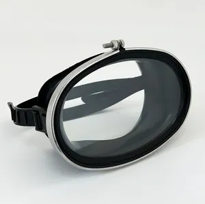 Fabriek Hot Selling Ovale Duikmasker Frameloos Ovaal Snorkelmasker Met Hoogwaardige Rubberen Band