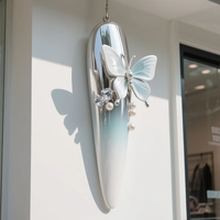 Sculpture décorative en fibre de verre sur mesure, couleur et taille personnalisées, pour vitrine de magasin, ornement publicitaire pour salon de manucure