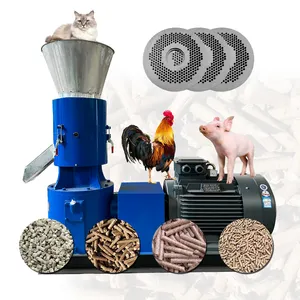 Mini poultry feed making machine grinder and mixer for animal feed poultry feed pellet making machine