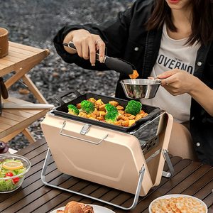 No MOQ Outdoor <strong>Mini</strong> Camping Briefcase Barbecue <strong>Grill</strong> Suitcase BBQ <strong>Grill</strong> Portable Style Folding <strong>Charcoal</strong> BBQ <strong>Grill</strong> - Product Image 5