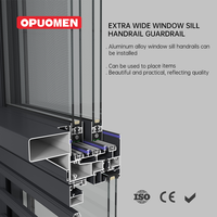 Ventana Corredera Moderna de Aluminio Negro con Vidrio Templado de Vista Completa, Ventana Corredera Exterior Resistente a Huracanes para Patio