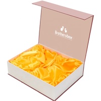 Boîtes Magnétiques Noires de Luxe en Satin pour Perruques, Emballage Personnalisé pour Extensions de Cheveux