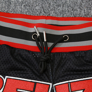 Pantalones cortos deportivos de calle personalizados pantalones cortos de baloncesto de malla de alta calidad baratos al por mayor - Product Image 3