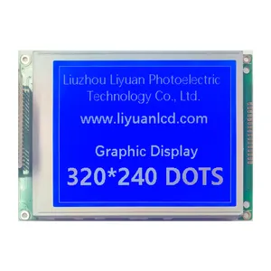 5.7นิ้ว320*240 STN ฟิล์มสีฟ้า LCM transflective เชิงลบโมดูลการแสดงผล LCD กราฟิกที่กำหนดเอง