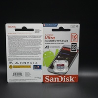 Kartu Memori SD SanDisk Ultra 16GB UHS-I A1 Class10 TF Asli Grosir Kecepatan Tinggi untuk Smartphone dan Dash Cam