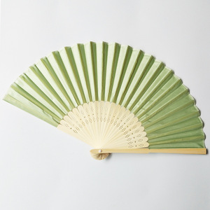 Éventail pliant en soie et polyester, style nervures, pour la danse, les fêtes, les festivals, les anniversaires et les mariages - Vente en gros - Product Image 2