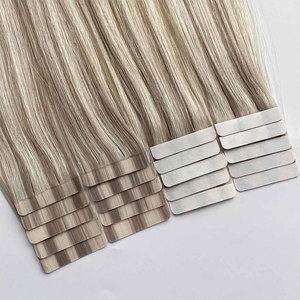Ekstensi Rambut Manusia Asli Berkualitas Tinggi 100% Double Drawn Invisible Seamless <span class=keywords><strong>Tape</strong></span> in Virgin Human <span class=keywords><strong>Hair</strong></span> Extension Russian <span class=keywords><strong>Tape</strong></span> in <span class=keywords><strong>Hair</strong></span> <span class=keywords><strong>Extensions</strong></span> - Product Image 4