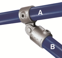 Connecteur de cadre en acier pour clôture, garde-corps, clips de tuyaux, raccords, colliers de serrage, colliers de serrage pour tubes 173F/M-D48 173 Simple pivotant