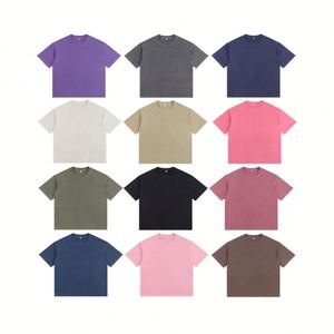 Camiseta Extra Grande de Algodón 100% de 350 g/m² con Lavado Ácido Vintage, Ecológica y Personalizable con DTG - Product Image 4