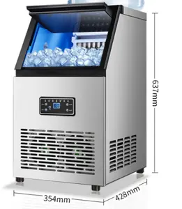 Petite machine à glace commerciale d'exportation transfrontalière, machine à glace automatique pour magasin de thé au lait de bureau domestique 110V