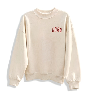 เสื้อสเวตเชิ้ตคอกลมสไตล์หรูหราแบบเรียบง่ายสำหรับแบรนด์แฟชั่น ผลิตแบบขายส่งและมีตัวเลือกสำหรับการผลิตแบบกำหนดเองและติดฉลากส่วนตัว - Product Image 1