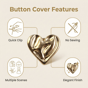 卸売エコフレンドリーファッションメタルラインストーン型クリップボタン、シャツ装飾カフスボタンフラワーデザイン - Product Image 5