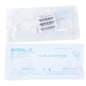 Etiquetas de implante de animales RFID 134,2 kHz Etiquetas de identificación de mascotas Microchip Inyector de jeringa para rastrear animales