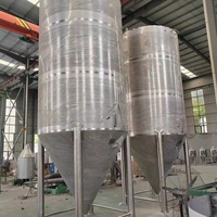Cuve de stockage de haute qualité en acier inoxydable SUS304/SUS316 de 1000L à 5000L pour la fermentation d'alcool, l'eau, l'huile et le vin